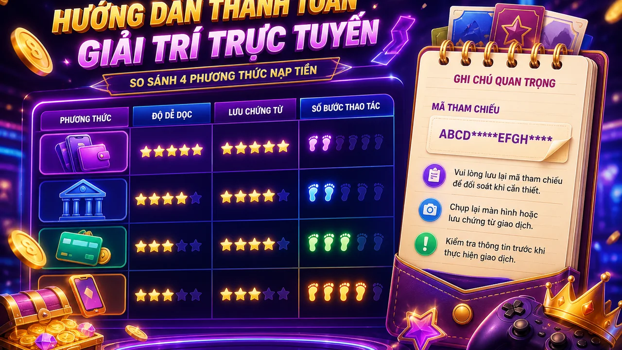 Chọn cách nạp dễ kiểm tra: bảng xếp hạng phương thức nạp tiền fun88 theo tiêu chí dễ dùng